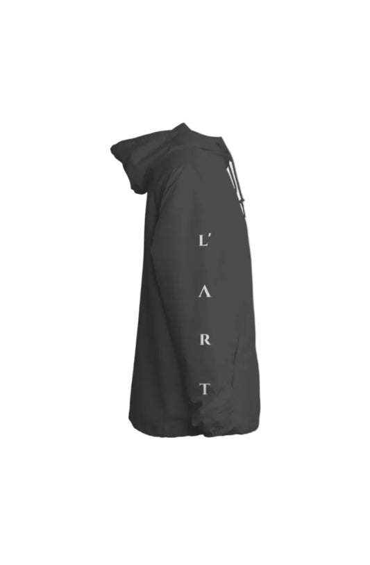 L'ART Water Resistant Lightweight Windbreaker Bkac