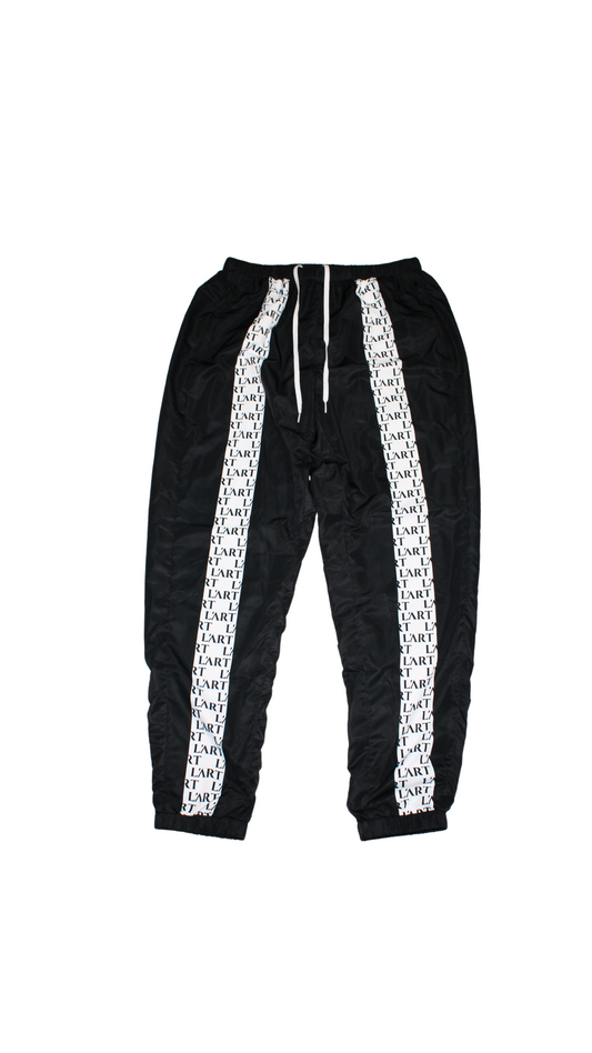L'ART White Stripe Track Pants