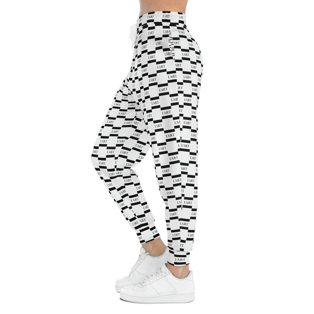 L'ART Grid Athletic Joggers