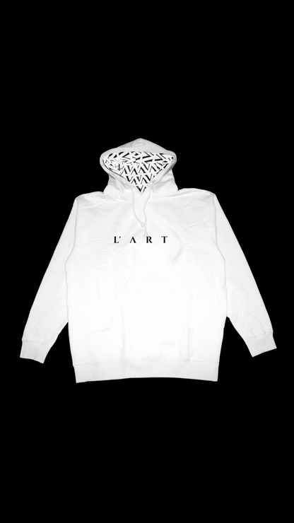 L'ART Barred Eyes Strip Hoodie
