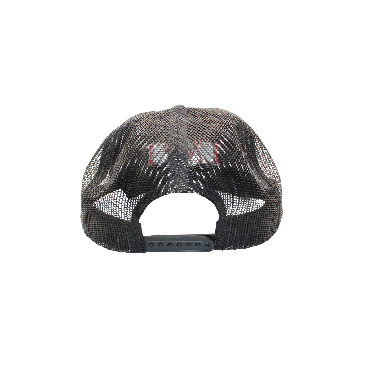 L'ART Barred Eyes Panda embroidered Trucker