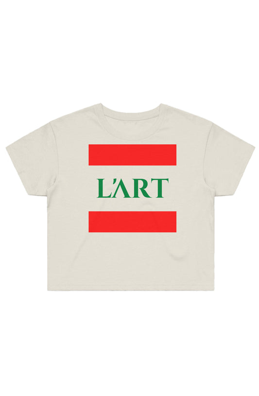 L&amp;#39;ART Street Crop Tee women ecru