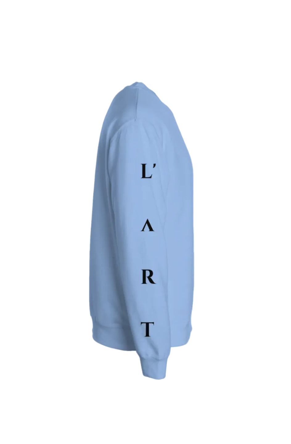 L'ART hand Dyed Crew Neck sky blue V1
