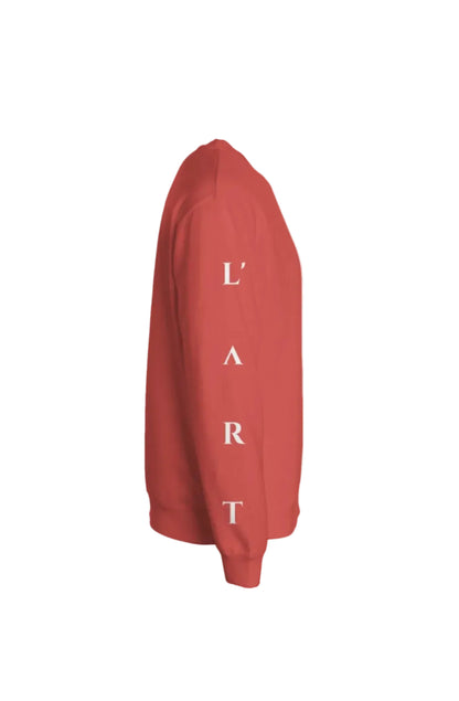 L'ART hand Crew Neck Amber red
