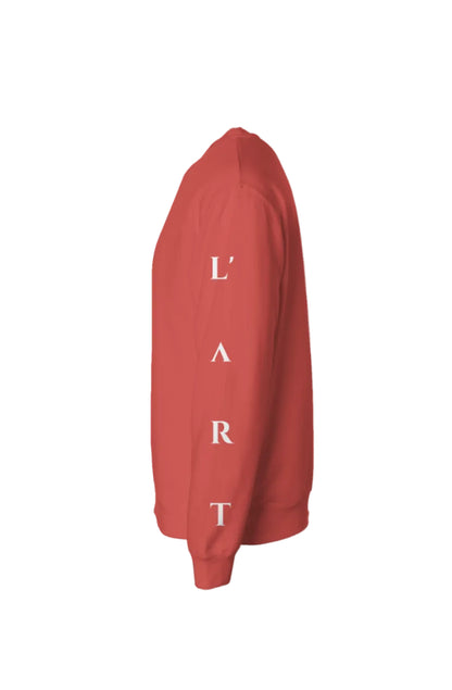 L'ART hand Crew Neck Amber red