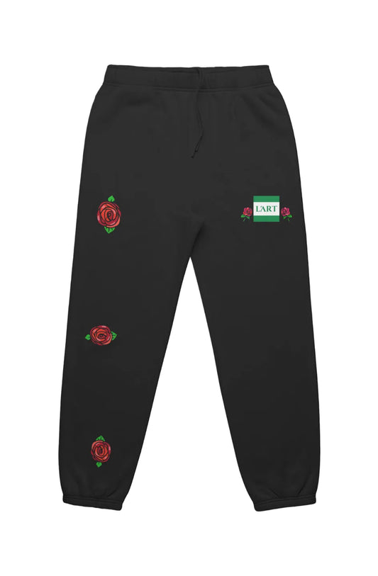 Relax Pants Black rose 1