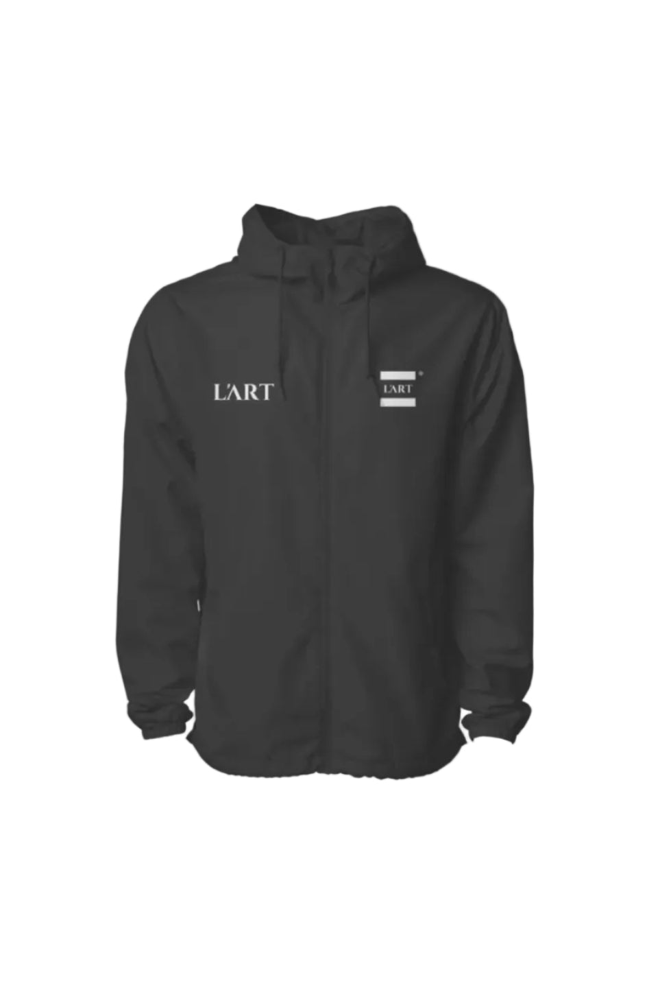 L&amp;#39;ART Water Resistant Lightweight Windbreaker Bkac