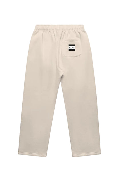 L&amp;#39;ART relax cuffless trackpants-Bone