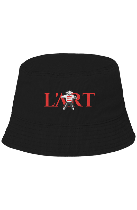 L&amp;#39;ART Straight Sustainable Bucket Hat black