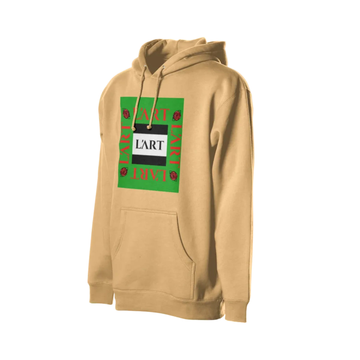 L&amp;#39;ART Green Field hoodie Black