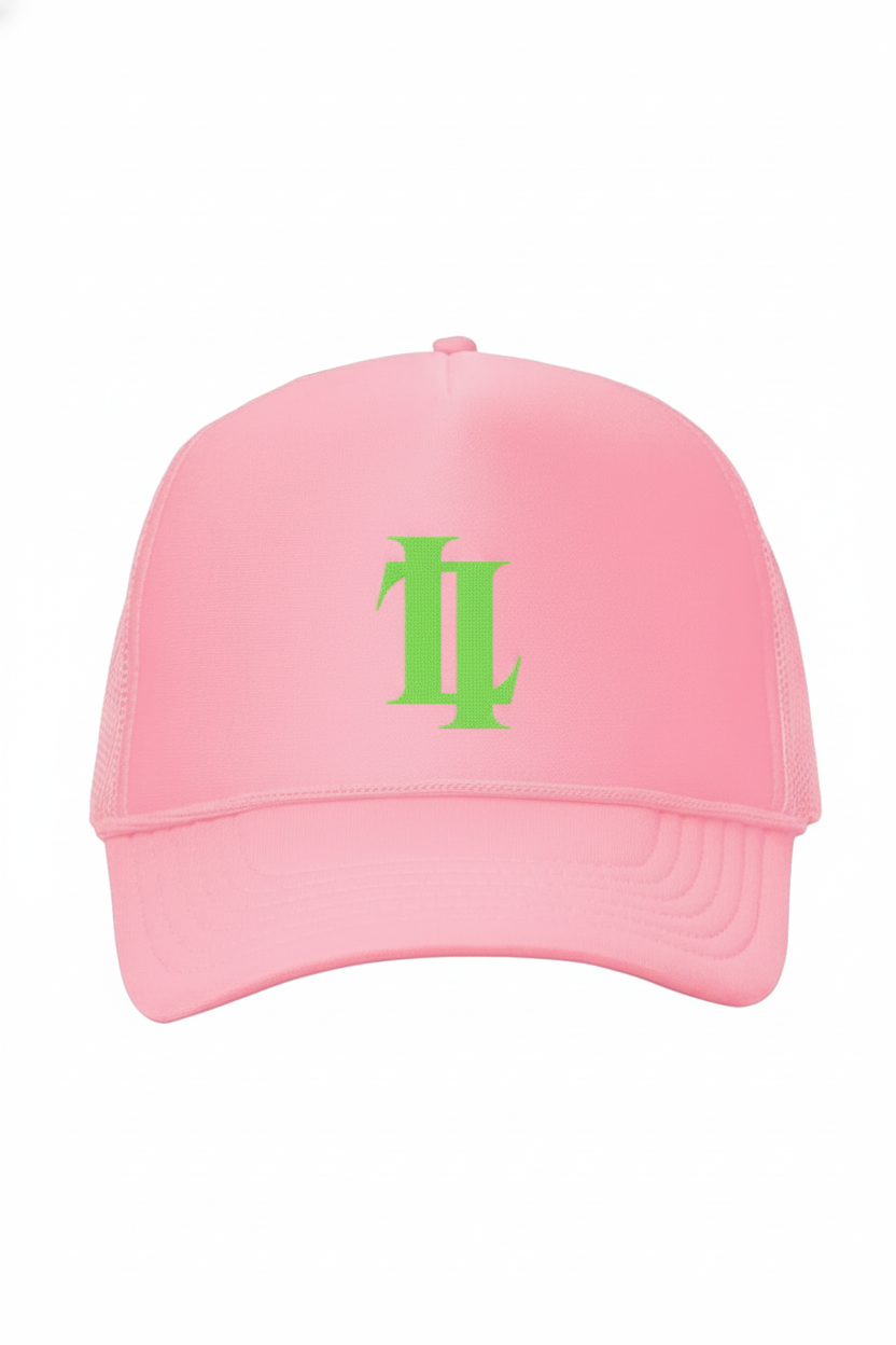 L'ART Double Clips Mesh Trucker Cap