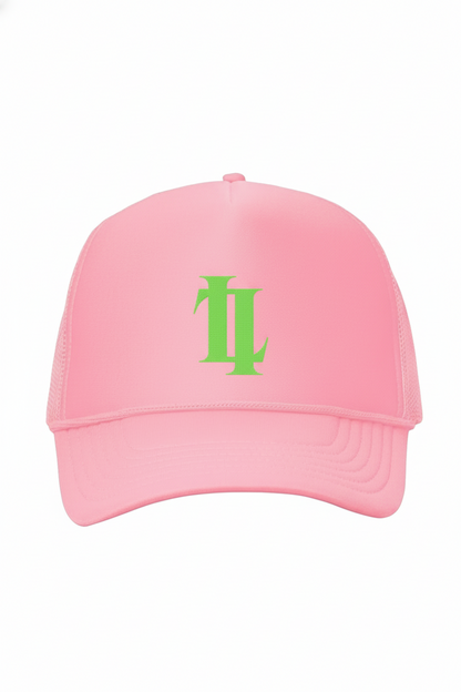 L'ART Double Clips Mesh Trucker Cap