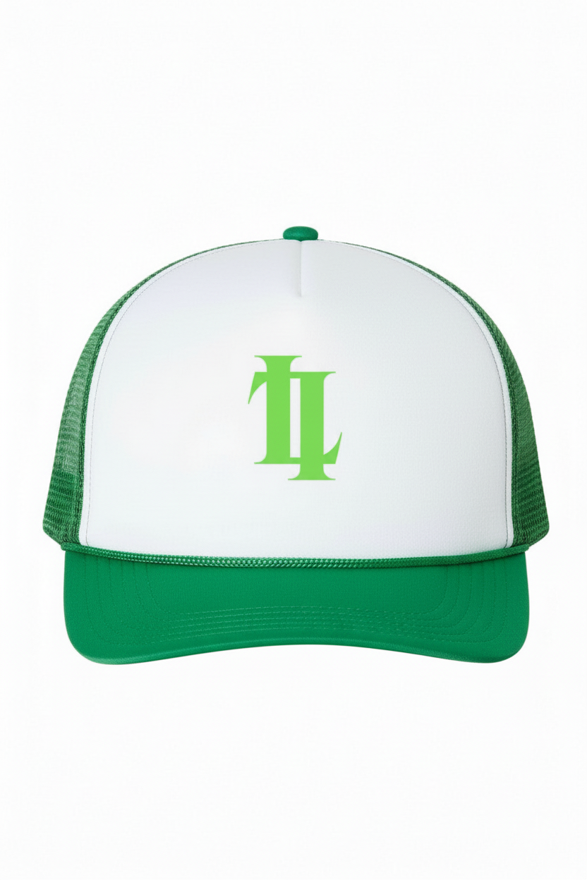 L'ART Double Clips Mesh Trucker Cap