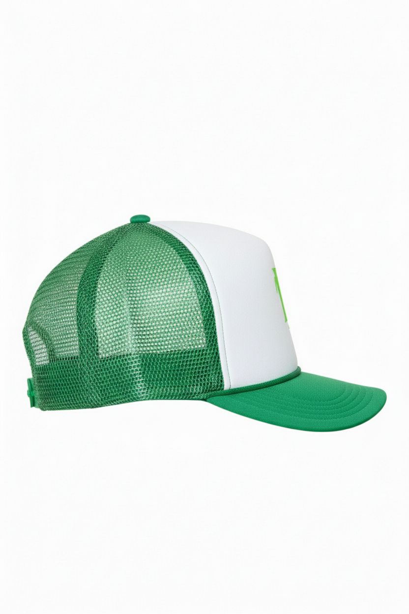 L'ART Double Clips Mesh Trucker Cap
