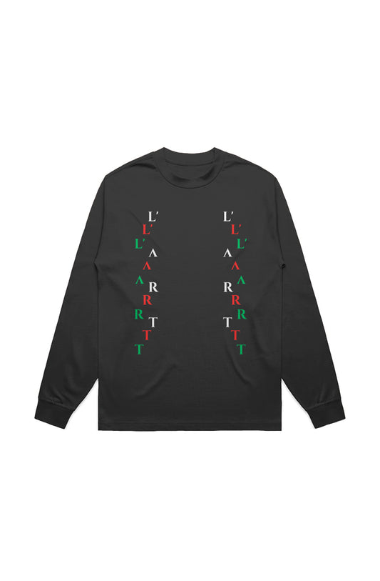 L'ART Letter Rain long sleeve T shirt