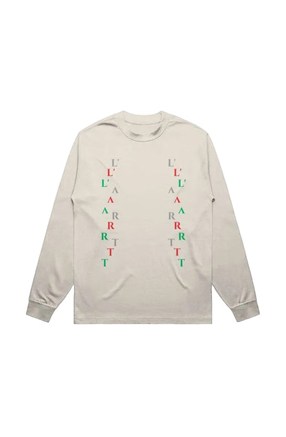 L'ART Letter Rain Long Sleeve T shirt