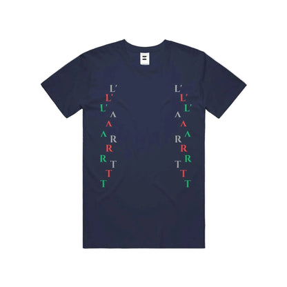 L'ART Letter Rain T-shirt