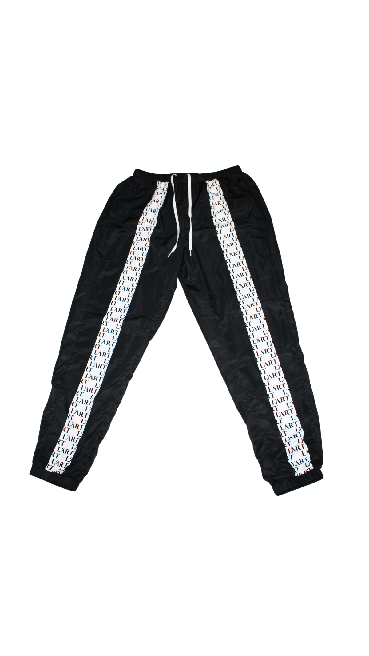 L'ART White Stripe Track Pants