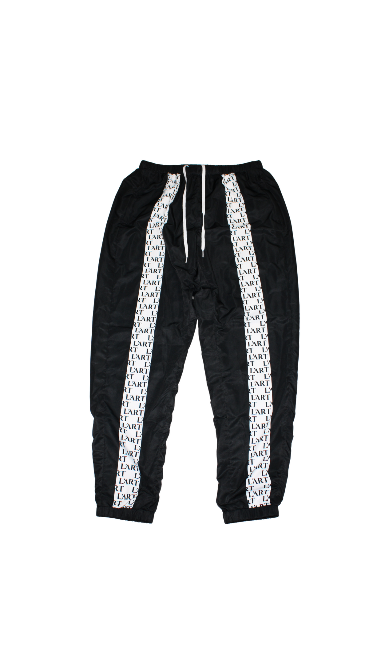 L'ART White Stripe Track Pants