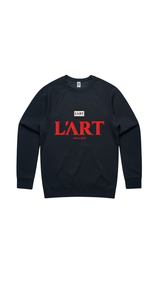 L'ART Chenille Embroidered Sweatshirt