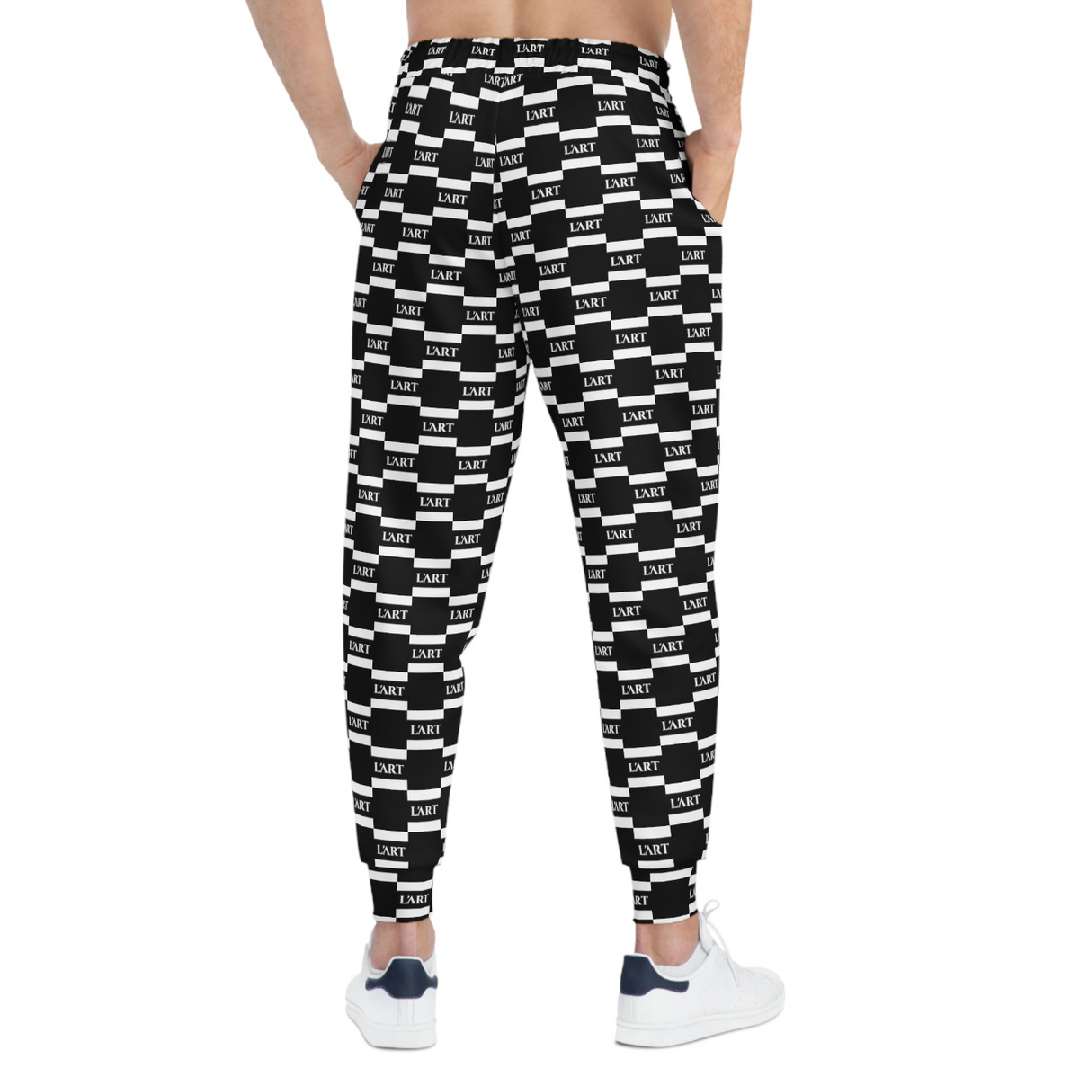 L'ART Grid Athletic Joggers