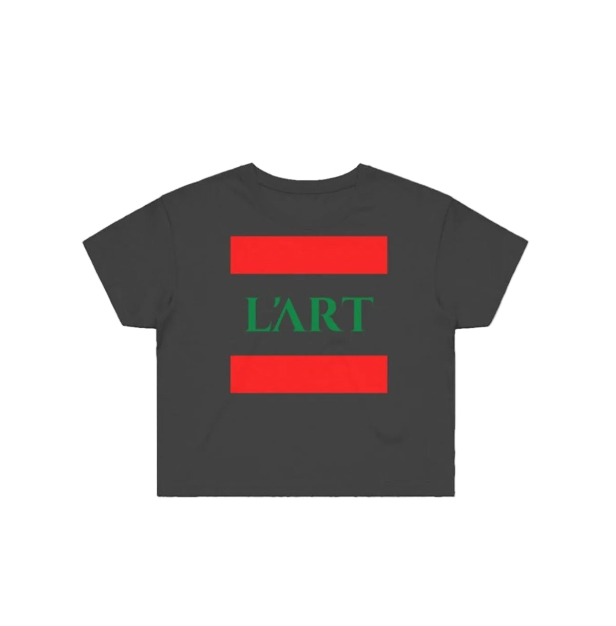 L'ART Rouge-Vert Cropped Women's T-shirt