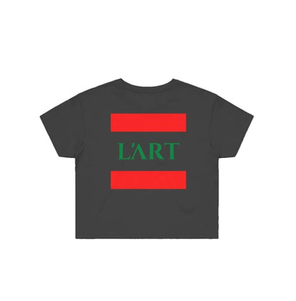 L'ART Rouge-Vert Cropped Women's T-shirt