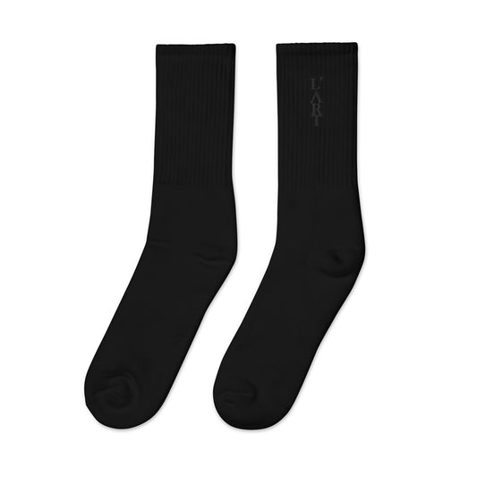 L'ART Shadow Wordmark Crew Socks