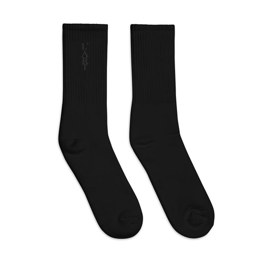 L'ART Shadow Wordmark Crew Socks