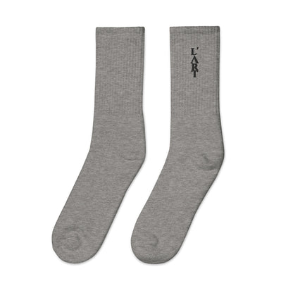 L'ART Shadow Wordmark Crew Socks