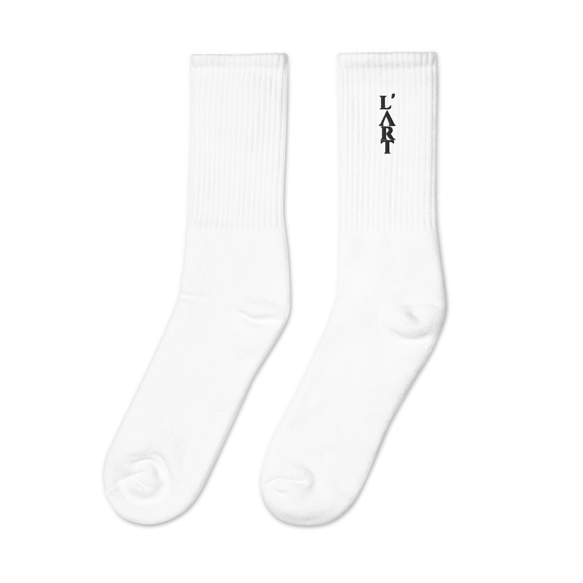 L'ART Shadow Wordmark Crew Socks