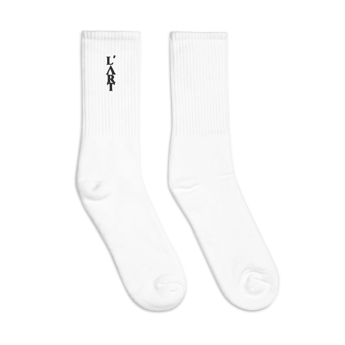 L'ART Shadow Wordmark Crew Socks