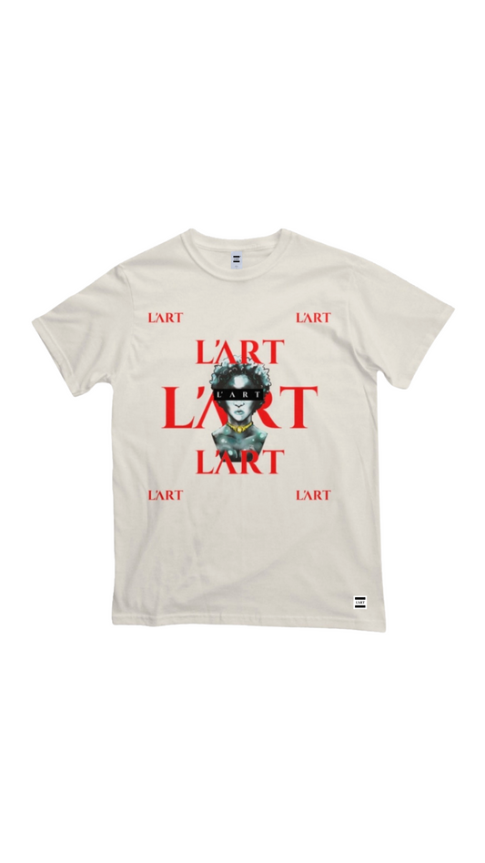 L'ART Femme Red & Bone T-Shirt