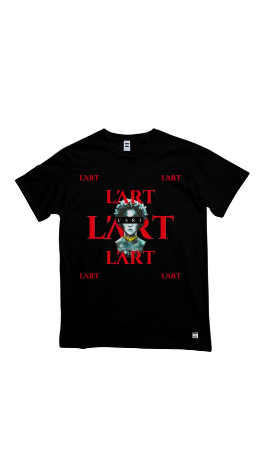 L'ART Femme Black & Red T-shirt