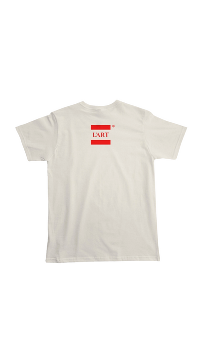 L'ART Femme Red & Bone T-Shirt
