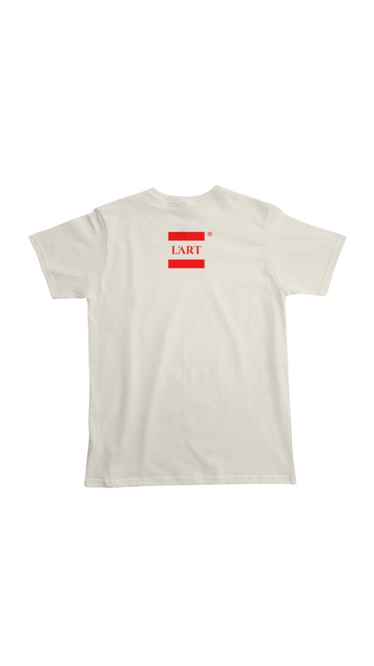 L'ART Femme Red & Bone T-Shirt