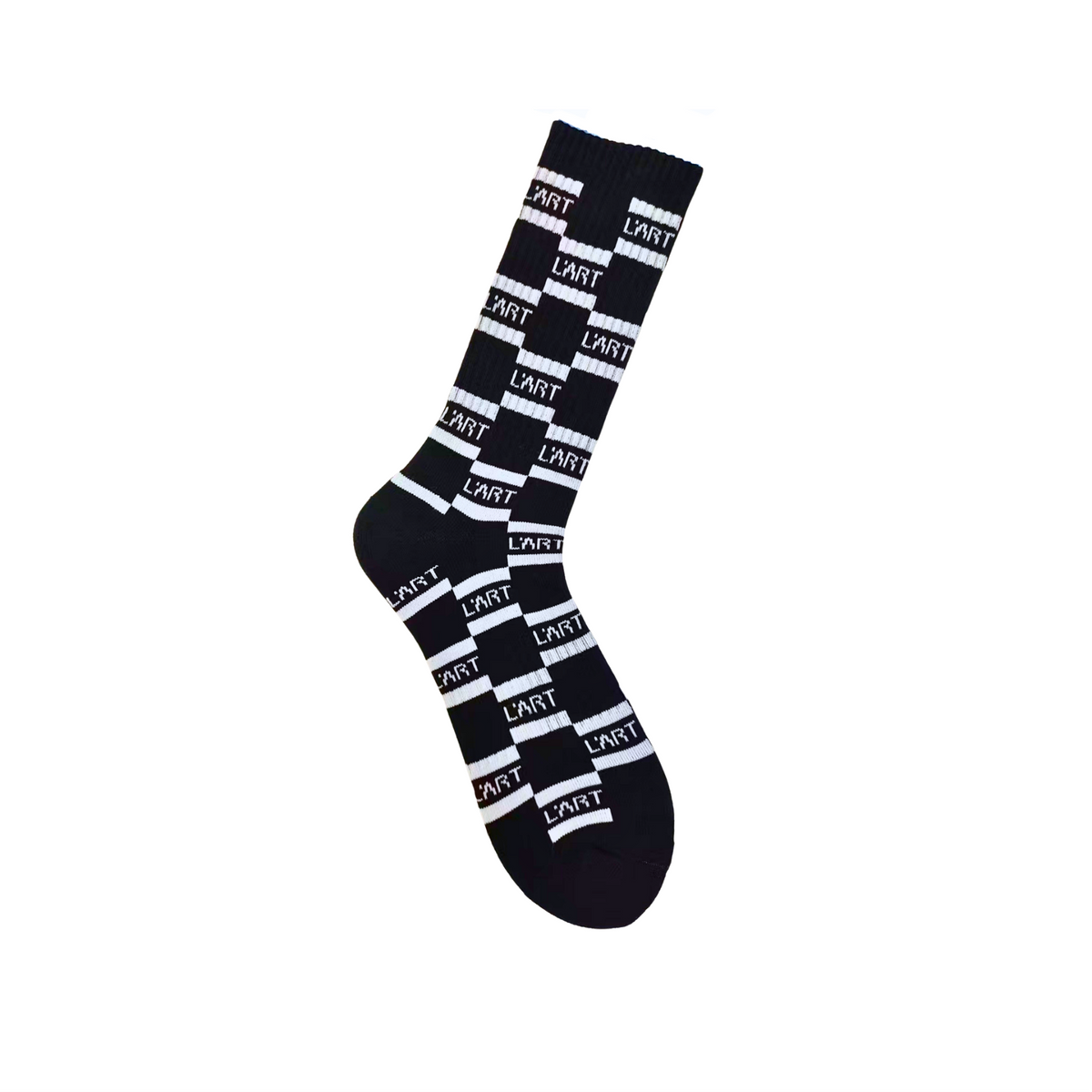 L'ART Grid Athletic Crew Sock
