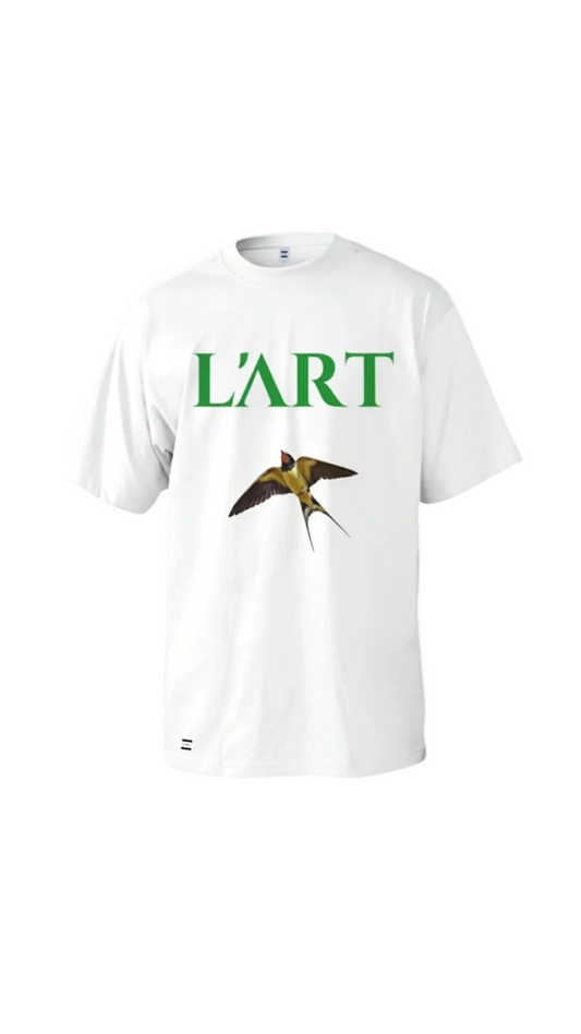 L'ART Swallow Oversized Heavyweight T-Shirt