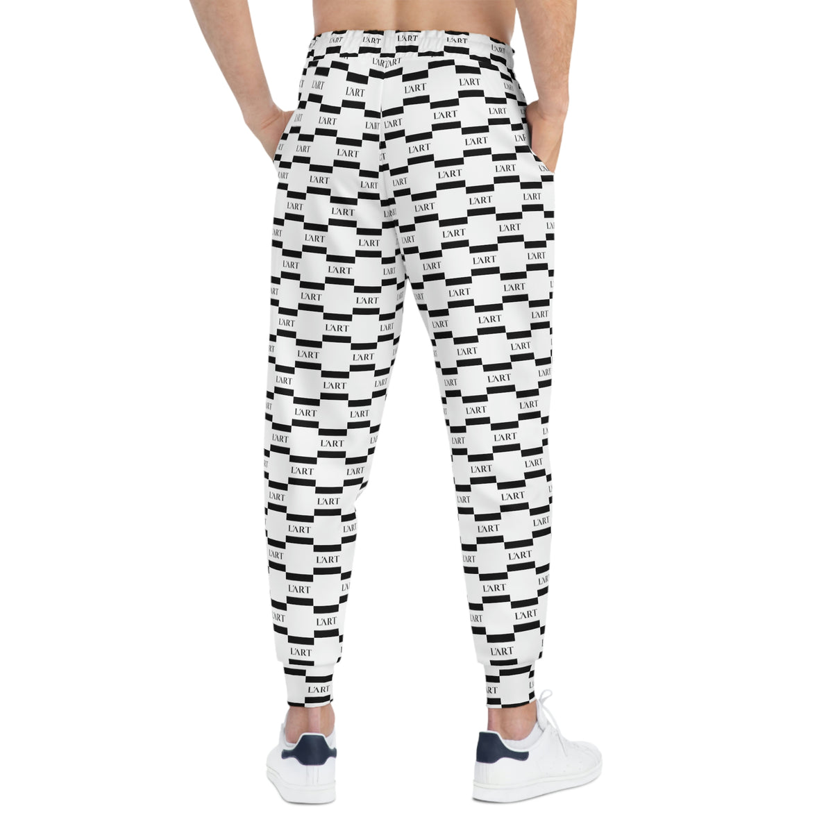 L'ART Grid Athletic Joggers