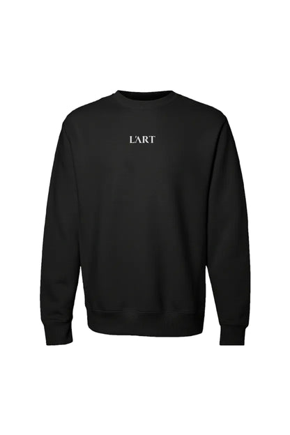 L'art O Legend PHW Cross Grain Crewneck Black