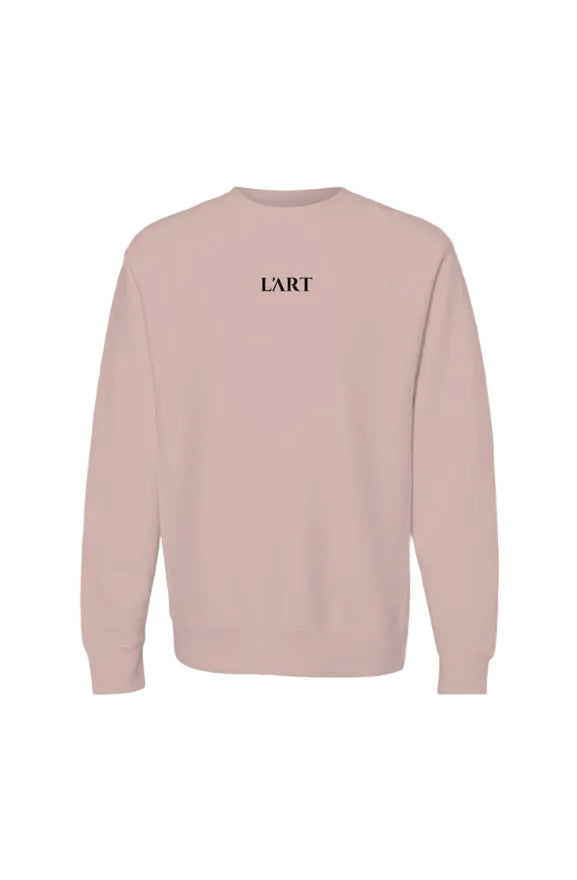 L'ART O Legend PHW Cross Grain Crewneck Dirty pink