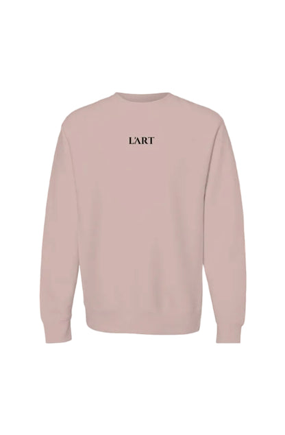 L'ART O Legend PHW Cross Grain Crewneck Dirty pink