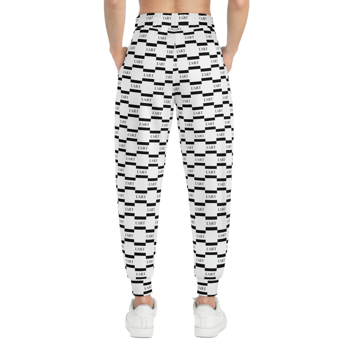 L'ART Grid Athletic Joggers